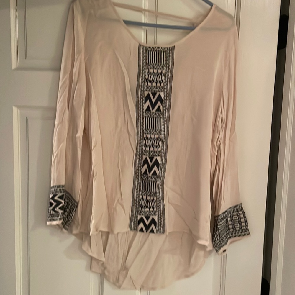 Cream blouse, scoop back from Francesca’s